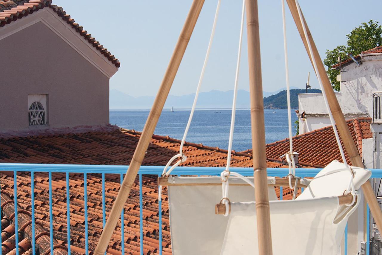 Capolavoro, Boutique Apartment With Unique Rooftop Skiathos Town Bagian luar foto