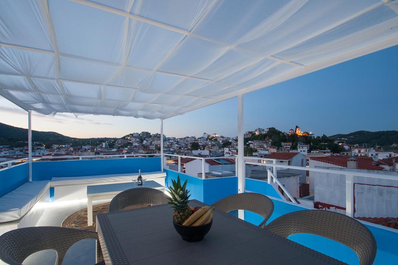Capolavoro, Boutique Apartment With Unique Rooftop Skiathos Town Bagian luar foto